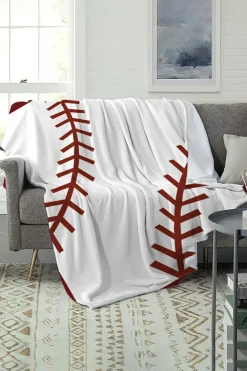 Sale Dear-Lover Ball Game Fashion Fleece Blanket White