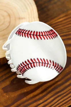 Sale Dear-Lover Ball Pattern Acrylic Large Hair Claw Clip White