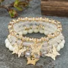 Discount Dear-Lover Bohemian Butterfly Beaded 4Pcs Bracelet Set White