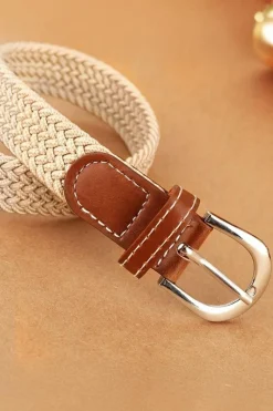 Hot Dear-Lover Boho Style Woven Canvas Waist Belt White