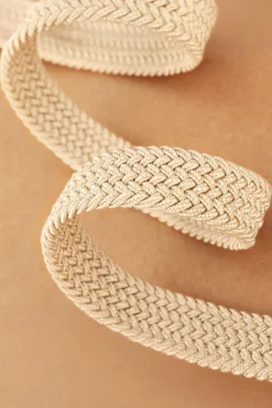 Hot Dear-Lover Boho Style Woven Canvas Waist Belt White