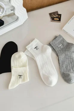 Hot Dear-Lover Bow Knot Ankle Socks White