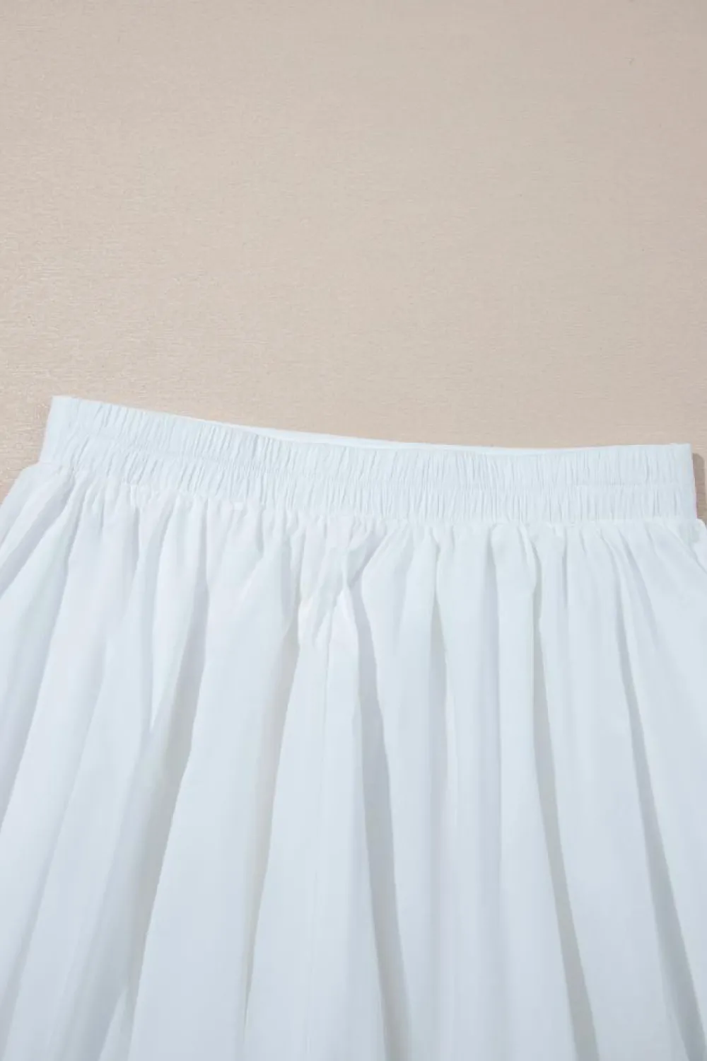 Discount Dear-Lover Bubble Mini Skirt with Pockets White