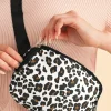 Clearance Dear-Lover Cheetah Print Multi Interlayer Zipped Crossbody Bag White