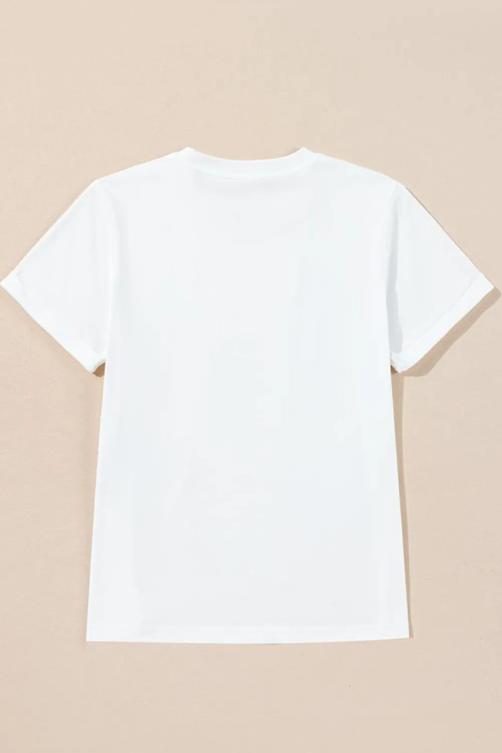 Online Dear-Lover Christmas Bowknot Graphic Cotton Blend T Shirt White
