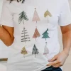 Discount Dear-Lover Christmas Tree Graphic Tee White