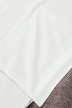 Discount Dear-Lover Colorblock Patchwork Exposed Seam Knit Top White