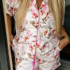 Online Dear-Lover Cowgirl Country Print Pajamas Set White
