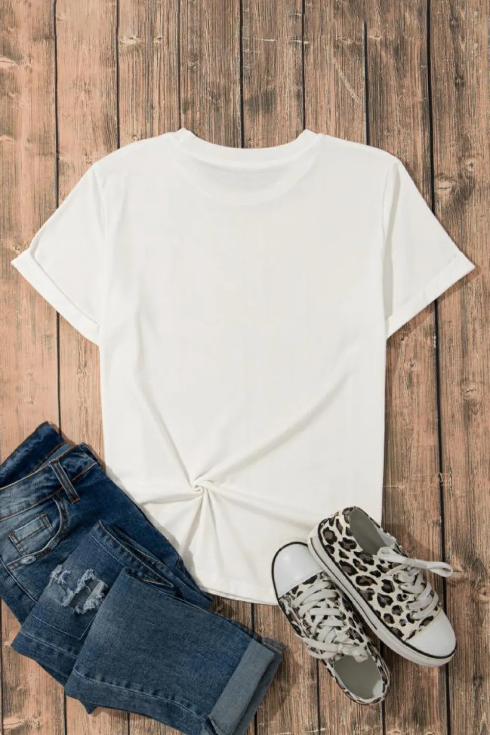 Sale Dear-Lover Crawfish Boil Bow Graphic Crewneck Tee White