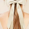 Discount Dear-Lover Double Bow Knot Alligator Hair Clip White