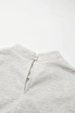 Outlet Dear-Lover Flutter Sleeve Crew Neck Shift Dress White
