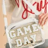 Hot Dear-Lover GAME DAY Rugby Football Clear Shoulder Bag White