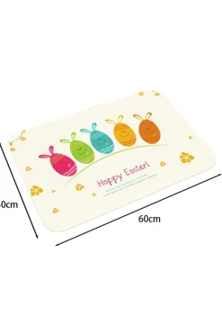 Discount Dear-Lover Happy Easter Day Entrance Mat White