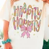 Hot Dear-Lover Hippity Hoppity Graphic Loose Tee White