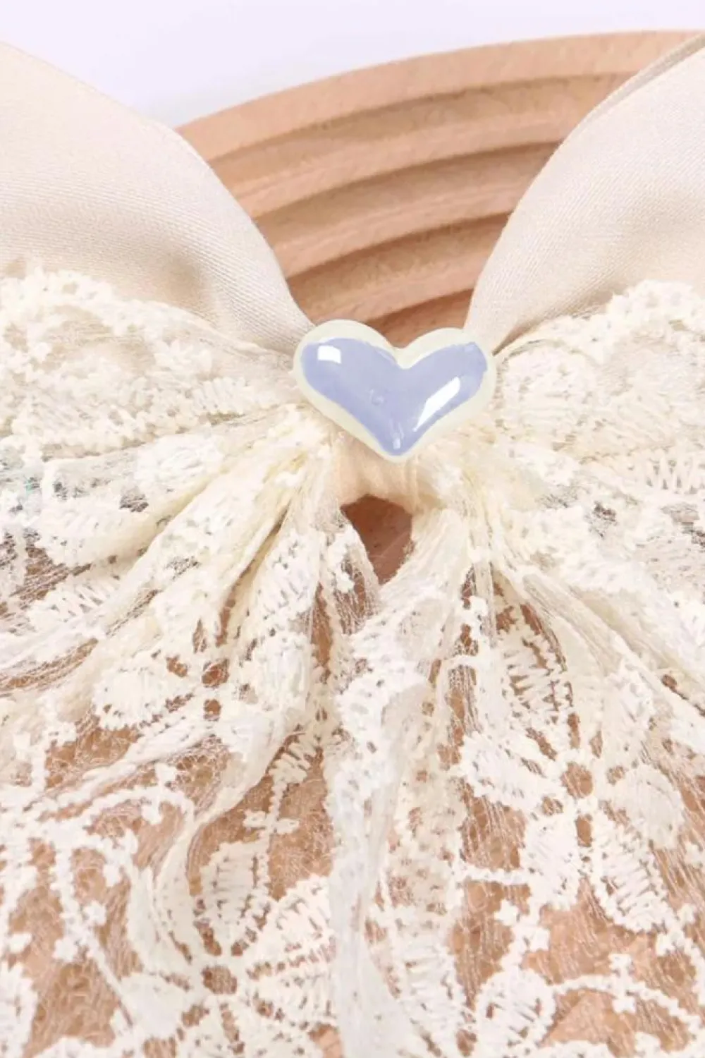 Online Dear-Lover Lace Bowknot Sweetheart Hair Clip White
