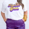 Best Dear-Lover Mardi Gras Sequin Graphic T-shirt White