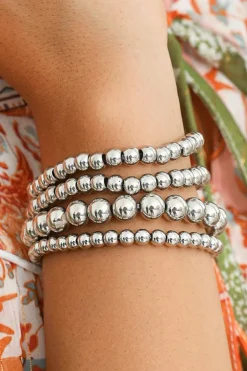 Clearance Dear-Lover Multi Layered Beaded Bracelet White