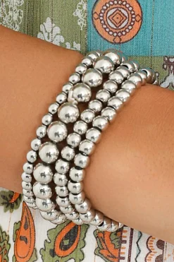 Clearance Dear-Lover Multi Layered Beaded Bracelet White