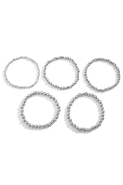 Clearance Dear-Lover Multi Layered Beaded Bracelet White