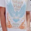 Discount Dear-Lover NASHVILLE 1982 MUSIC CITY Casual T Shirt White
