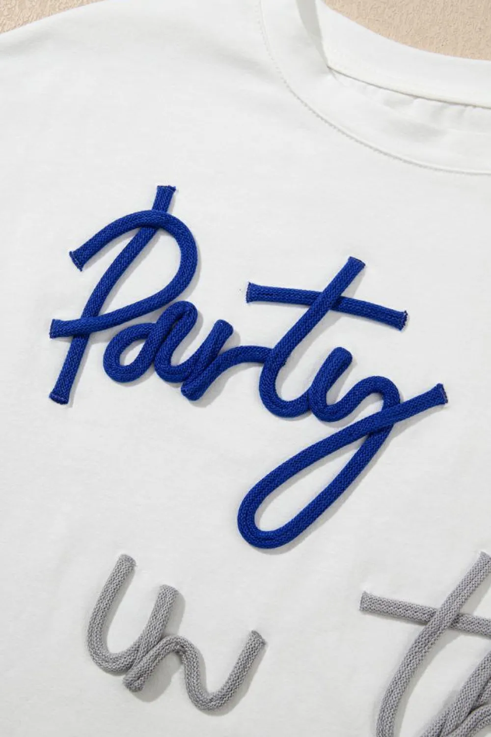Outlet Dear-Lover Party in the USA Graphic T Shirt White