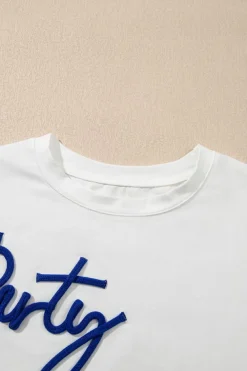 Outlet Dear-Lover Party in the USA Graphic T Shirt White