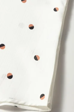 Best Dear-Lover Polka Dot Print Ruffled Shoulder V Neck Tank Top White