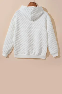 Outlet Dear-Lover Quilted Hoodie and Sweatpants Two Piece Set White