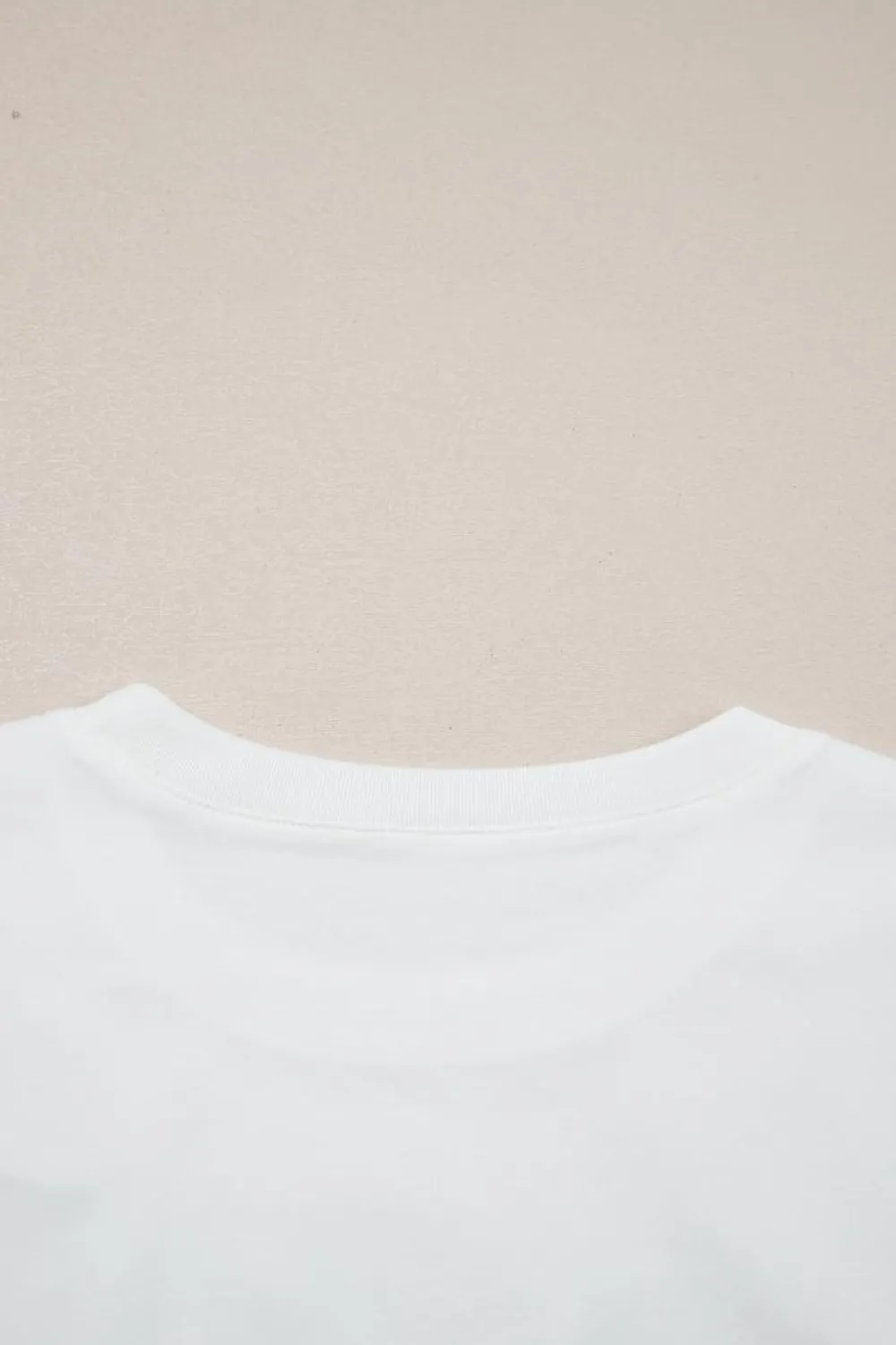 New Dear-Lover Rhinestone Bow Embellished Round Neck Tee White