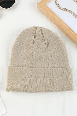 Outlet Dear-Lover Smiley Face Eaveless Beanie Hats White