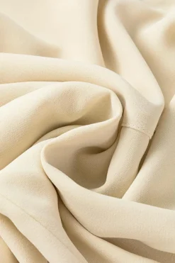 Online Dear-Lover Solid Color Lantern Sleeve Notched V Neck Blouse White