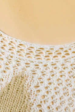 Outlet Dear-Lover Star Graphic Crochet Knitted Summer Sweater Top White