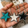 Fashion Dear-Lover Star Shape Pendant Chain Necklace White