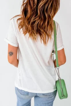 Outlet Dear-Lover St.Patrick Clover Crew Neck T Shirt White