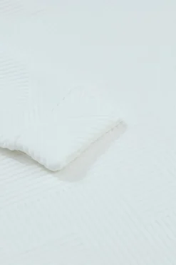 Online Dear-Lover Ultra Loose Textured 2pcs Slouchy Outfit White