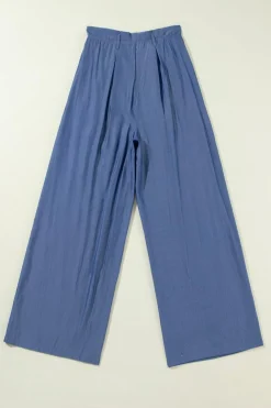 Outlet Dear-Lover Belted Frilly Waist Wide Leg Loose Pants Wild Wind