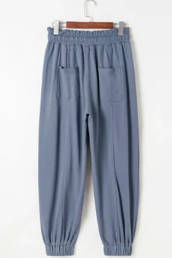 Sale Dear-Lover Mineral Wash Multi Pockets Lace-up Waist Harem Pants Wild Wind