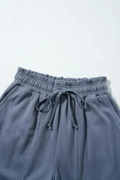 Sale Dear-Lover Mineral Wash Multi Pockets Lace-up Waist Harem Pants Wild Wind