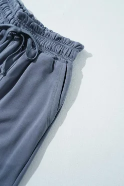 Sale Dear-Lover Mineral Wash Multi Pockets Lace-up Waist Harem Pants Wild Wind