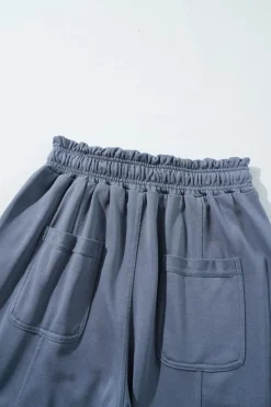 Sale Dear-Lover Mineral Wash Multi Pockets Lace-up Waist Harem Pants Wild Wind