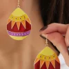 Discount Dear-Lover Easter Egg Hook Earrings Yellow
