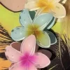 Outlet Dear-Lover Frangipani Shape Acrylic Hair Clip Yellow